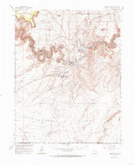 Mexican Hat Utah Historical topographic map, 1:62500 scale, 15 X 15 Minute, Year 1963