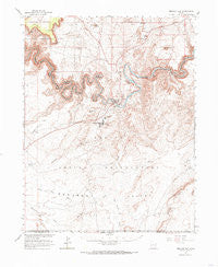 Mexican Hat Utah Historical topographic map, 1:62500 scale, 15 X 15 Minute, Year 1963