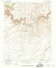 Mexican Hat Utah Historical topographic map, 1:62500 scale, 15 X 15 Minute, Year 1963