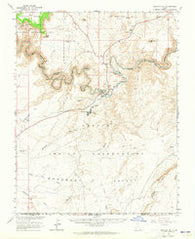 Mexican Hat Utah Historical topographic map, 1:62500 scale, 15 X 15 Minute, Year 1963