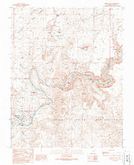 Mexican Hat Utah Historical topographic map, 1:24000 scale, 7.5 X 7.5 Minute, Year 1989