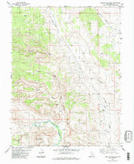 Mexican Mountain Utah Historical topographic map, 1:24000 scale, 7.5 X 7.5 Minute, Year 1983