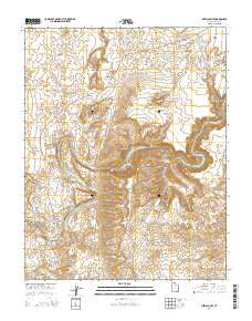 Mexican Hat Utah Current topographic map, 1:24000 scale, 7.5 X 7.5 Minute, Year 2014