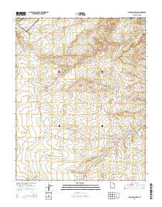 Mexican Hat SW Utah Current topographic map, 1:24000 scale, 7.5 X 7.5 Minute, Year 2014