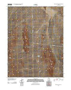 Middle Mountain Utah Historical topographic map, 1:24000 scale, 7.5 X 7.5 Minute, Year 2010