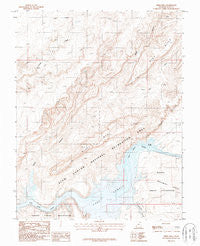 Mikes Mesa Utah Historical topographic map, 1:24000 scale, 7.5 X 7.5 Minute, Year 1987