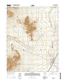 Milford Utah Current topographic map, 1:24000 scale, 7.5 X 7.5 Minute, Year 2014