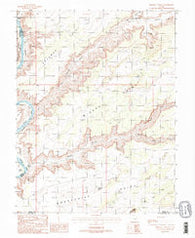 Mineral Canyon Utah Historical topographic map, 1:24000 scale, 7.5 X 7.5 Minute, Year 1988
