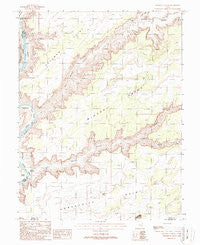 Mineral Canyon Utah Historical topographic map, 1:24000 scale, 7.5 X 7.5 Minute, Year 1988