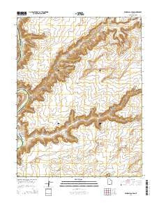 Mineral Canyon Utah Current topographic map, 1:24000 scale, 7.5 X 7.5 Minute, Year 2014