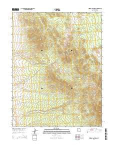 Miners Cabin Wash Utah Current topographic map, 1:24000 scale, 7.5 X 7.5 Minute, Year 2014