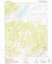 Minersville Reservoir Utah Historical topographic map, 1:24000 scale, 7.5 X 7.5 Minute, Year 1986