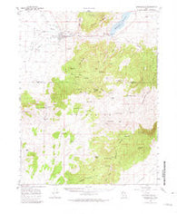 Minersville Utah Historical topographic map, 1:62500 scale, 15 X 15 Minute, Year 1958