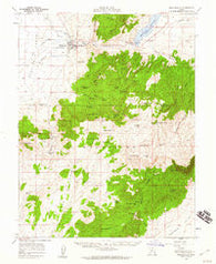 Minersville Utah Historical topographic map, 1:62500 scale, 15 X 15 Minute, Year 1958