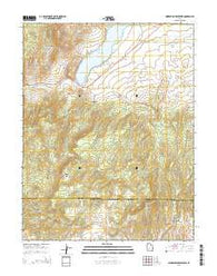 Minersville Reservoir Utah Current topographic map, 1:24000 scale, 7.5 X 7.5 Minute, Year 2014