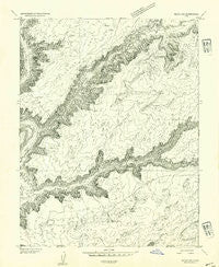 Moab 3 SW Utah Historical topographic map, 1:24000 scale, 7.5 X 7.5 Minute, Year 1952