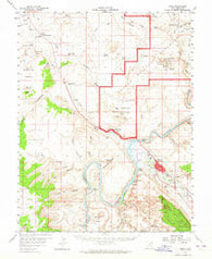 Moab Utah Historical topographic map, 1:62500 scale, 15 X 15 Minute, Year 1959