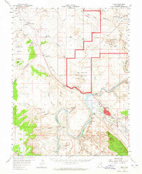 Moab Utah Historical topographic map, 1:62500 scale, 15 X 15 Minute, Year 1959