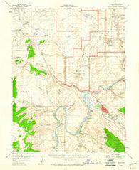 Moab Utah Historical topographic map, 1:62500 scale, 15 X 15 Minute, Year 1959