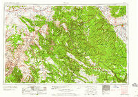 Moab Utah Historical topographic map, 1:250000 scale, 1 X 2 Degree, Year 1960