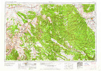 Moab Utah Historical topographic map, 1:250000 scale, 1 X 2 Degree, Year 1960