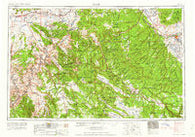 Moab Utah Historical topographic map, 1:250000 scale, 1 X 2 Degree, Year 1962