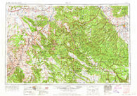 Moab Utah Historical topographic map, 1:250000 scale, 1 X 2 Degree, Year 1965