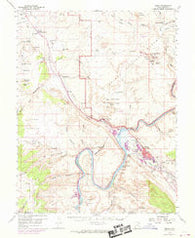 Moab Utah Historical topographic map, 1:62500 scale, 15 X 15 Minute, Year 1959