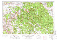 Moab Utah Historical topographic map, 1:250000 scale, 1 X 2 Degree, Year 1956