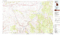 Moab Utah Historical topographic map, 1:100000 scale, 30 X 60 Minute, Year 1983