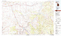 Moab Utah Historical topographic map, 1:100000 scale, 30 X 60 Minute, Year 1983