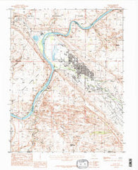 Moab Utah Historical topographic map, 1:24000 scale, 7.5 X 7.5 Minute, Year 1985