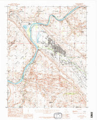 Moab Utah Historical topographic map, 1:24000 scale, 7.5 X 7.5 Minute, Year 1985