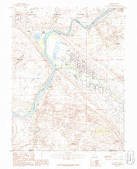 Moab Utah Historical topographic map, 1:24000 scale, 7.5 X 7.5 Minute, Year 1985