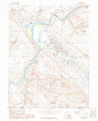 Moab Utah Historical topographic map, 1:24000 scale, 7.5 X 7.5 Minute, Year 1985