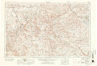 Moab Utah Historical topographic map, 1:250000 scale, 1 X 2 Degree, Year 1956