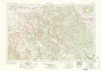 Moab Utah Historical topographic map, 1:250000 scale, 1 X 2 Degree, Year 1964