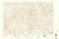 Moab Utah Historical topographic map, 1:250000 scale, 1 X 2 Degree, Year 1960