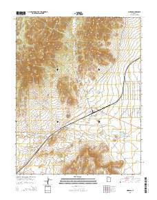 Modena Utah Current topographic map, 1:24000 scale, 7.5 X 7.5 Minute, Year 2014