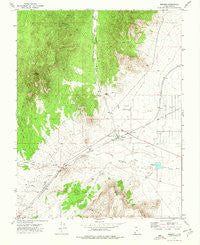Modena Utah Historical topographic map, 1:24000 scale, 7.5 X 7.5 Minute, Year 1972