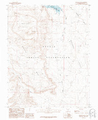 Monitor Butte Utah Historical topographic map, 1:24000 scale, 7.5 X 7.5 Minute, Year 1987