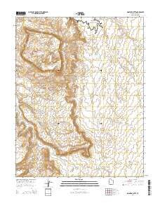Monitor Butte Utah Current topographic map, 1:24000 scale, 7.5 X 7.5 Minute, Year 2014