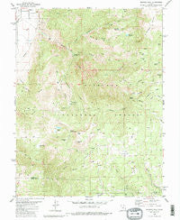 Monroe Peak Utah Historical topographic map, 1:24000 scale, 7.5 X 7.5 Minute, Year 1980