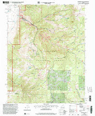 Monroe Peak Utah Historical topographic map, 1:24000 scale, 7.5 X 7.5 Minute, Year 2001