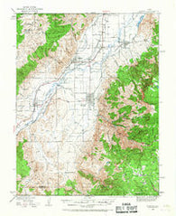 Monroe Utah Historical topographic map, 1:62500 scale, 15 X 15 Minute, Year 1940