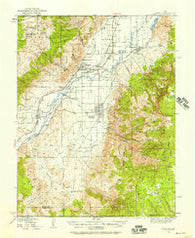 Monroe Utah Historical topographic map, 1:62500 scale, 15 X 15 Minute, Year 1940