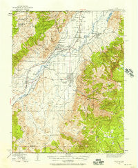 Monroe Utah Historical topographic map, 1:62500 scale, 15 X 15 Minute, Year 1940