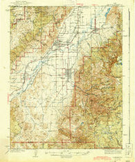 Monroe Utah Historical topographic map, 1:62500 scale, 15 X 15 Minute, Year 1944