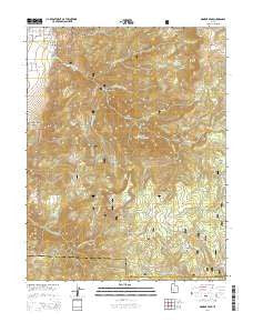 Monroe Peak Utah Current topographic map, 1:24000 scale, 7.5 X 7.5 Minute, Year 2014