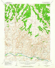 Montezuma Creek Utah Historical topographic map, 1:62500 scale, 15 X 15 Minute, Year 1962